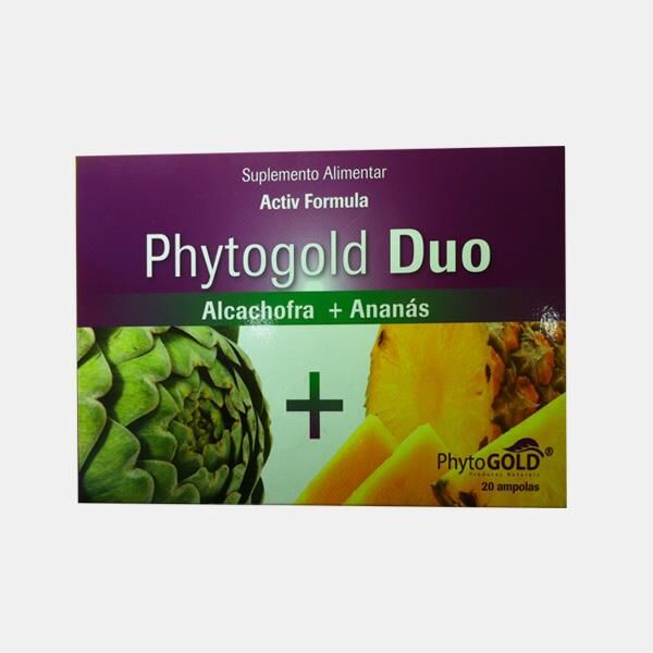 PHYTOGOLD® PHYTOGOLD DUO ALCACHOFRA + ANANAS 20 AMPOLAS