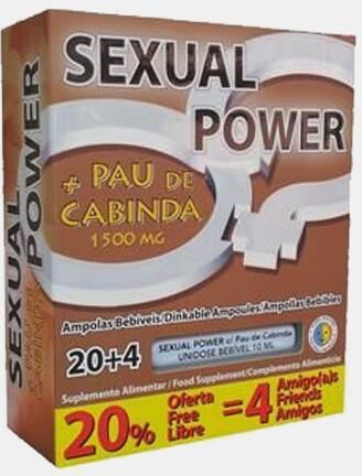 Pure SEXUAL POWER + PAU CABINDA 20+4 AMPOLAS