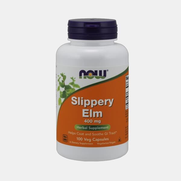 NOW SLIPPERY ELM 400mg 100 CAPSULAS