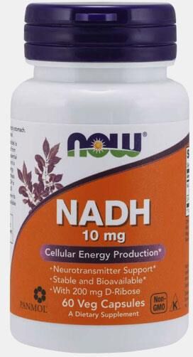 NOW NADH 10mg 60 CAPSULAS