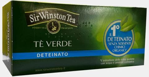 SIR WINSTON TEA CHA VERDE DESCAFEINADO 20 SAQUETAS