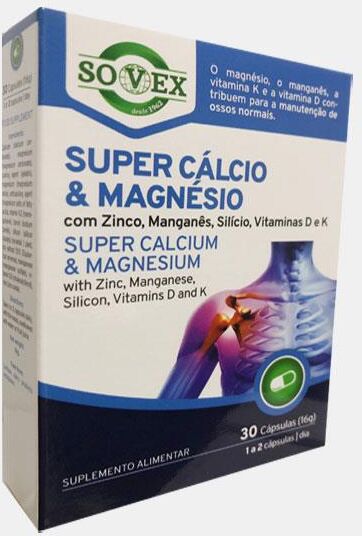 SOVEX® SUPER CALCIO E MAGNESIO 30 CAPSULAS