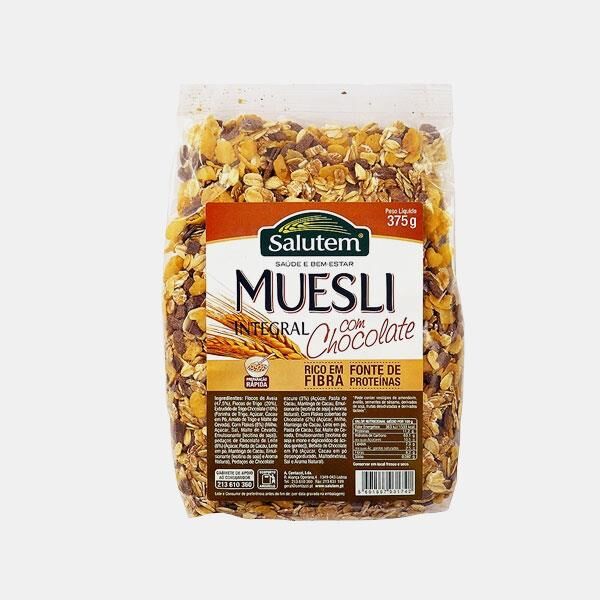 SALUTEM MUESLI INTEGRAL COM CHOCOLATE 375g