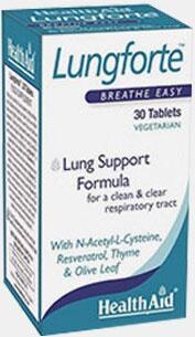 HEALTH AID LUNGFORTE 30 COMPRIMIDOS