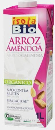 ISOLA BEBIDA DE ARROZ COM AMENDOA ISOLA BIO 1Lt