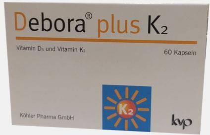 KVP DEBORA PLUS K2 (VIT D + VIT K2) 60 CAPSULAS