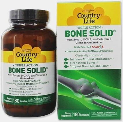 COUNTRY LIFE BONE SOLID 180 CAPSULAS