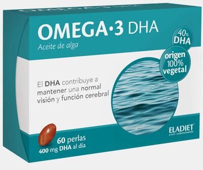 ELADIET OMEGA 3 DHA - OLEO DE ALGAS 60 CAPSULAS