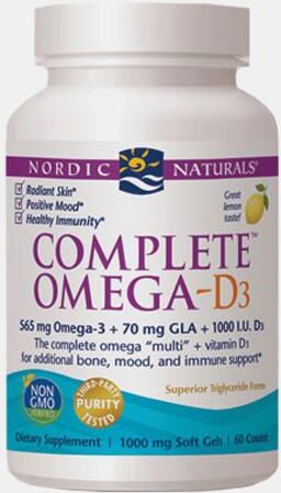 NORDIC NATURALS COMPLETE OMEGA - D3 60 CAPSULAS