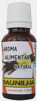 ELEGANTE AROMA ALIMENTAR NATURAL BAUNILHA 20ml