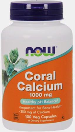 NOW CORAL CALCIUM 1000mg 100 CAPSULAS