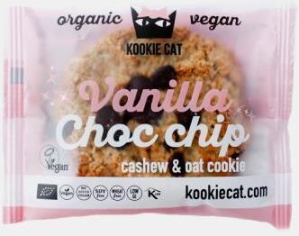 KOOKIE CAT BAUNILHA E PEPITAS DE CHOCOLATE BIO 50g