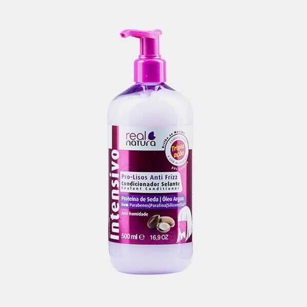 REAL NATURA COSMETICS CONDICIONADOR INT PRO LISOS ANTI FRIZZ 500ml