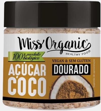 MISS ORGANIC ACUCAR DE COCO BIOLOGICO DOURADO 330g