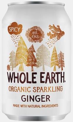 WHOLE EARTH REFRIGERANTE DE GENGIBRE BIO 330ml