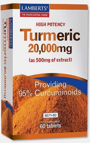 LAMBERTS TURMERIC 20000MG 60 COMPRIMIDOS