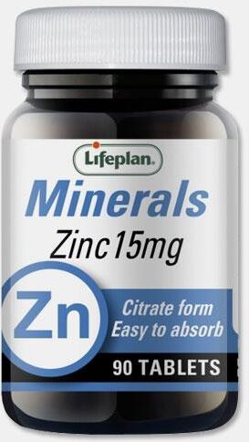 LIFEPLAN CITRATO DE ZINCO 15mg 90 COMPRIMIDOS