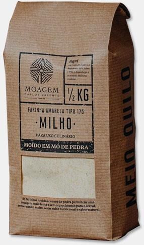 MOAGEM CARLOS VALENTE FARINHA DE MILHO AMARELA TIPO 175 500g