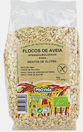 PROVIDA® FLOCOS DE AVEIA FINOS S/ GLUTEN BIO 400g