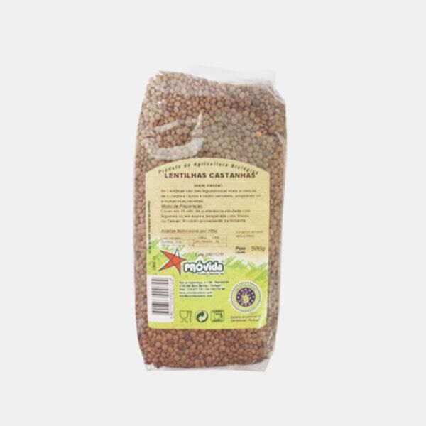 PROVIDA® LENTILHAS CASTANHAS COM CASCA BIO 500g