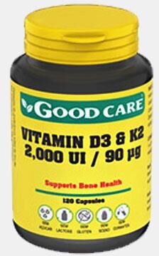 GOOD CARE VITAMINA D3 2000ui E K2 90mcg 120 CAPSULAS