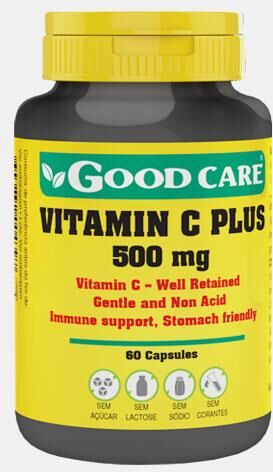 GOOD CARE VITAMIN C PLUS NON-ACID 500mg 60 CAPSULAS