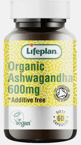 LIFEPLAN ASHWAGANDHA ORGANIC 600mg 60 CAPSULAS