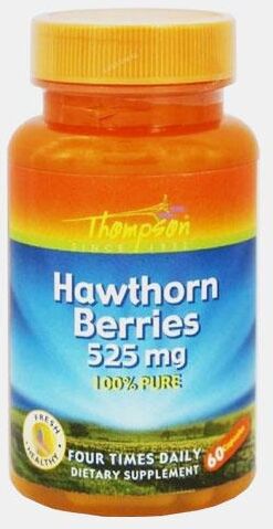 THOMPSON HAWTHORN BERRIES 525mg 60 CAPSULAS