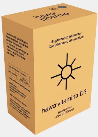 HAWA® HAWA VITAMINA D3 4000UI  60 CAPSULAS