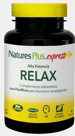 NATURES PLUS EXPRESS RELAX 30 COMPRIMIDOS