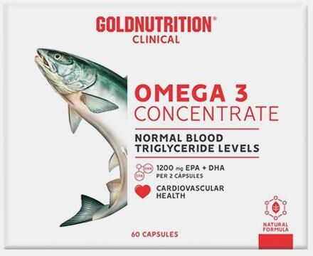 GOLD NUTRITION CLINICAL OMEGA 3 CONCENTRATE 60 CAPSULAS