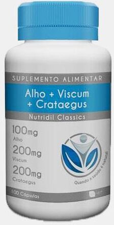 NUTRIDIL® ALHO + VISCUM + CRATAEGUS 100 CAPSULAS