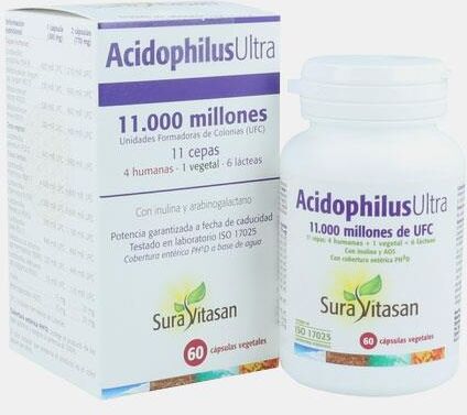 SURA VITASAN ACIDOPHILUSULTRA 60 CAPSULAS