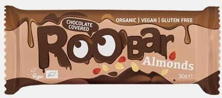 ROOBAR BARRA DE AMENDOA COBERTA C/ CHOCOLATE 30g