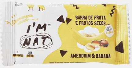 I´M NAT BARRA DE FRUTA E FRUTOS SECOS AMENDOIM BANANA 45g