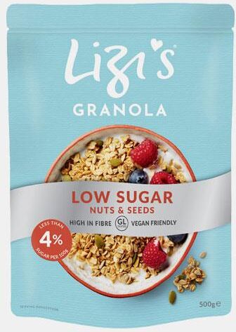 LIZIS GRANOLA LOW SUGAR NOZES E SEMENTES 500g