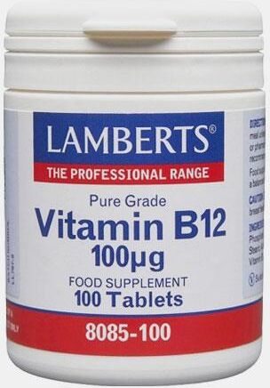 LAMBERTS VITAMINA B12 100ug 100 COMPRIMIDOS