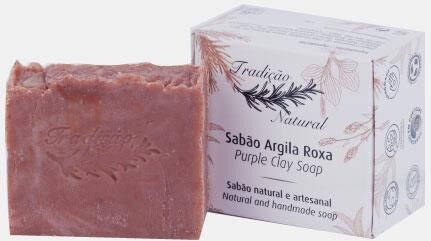 NATURSC SABONETE ARTESANAL 100% NATURAL ARGILA ROXA 100g