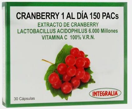 INTEGRALIA CRANBERRY 1 AL DIA 150 PACs 30 CAPSULAS