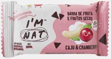 I´M NAT BARRA DE FRUTA E FRUTOS SECOS CAJU & CRANBERRY 45g