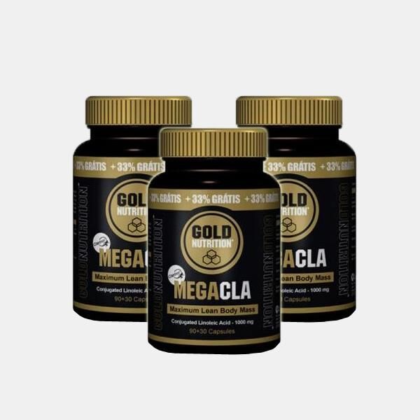 GOLD NUTRITION PACK 3X MEGA CLA 120 CAPSULAS