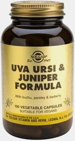 SOLGAR UVA URSI & JUNIPER FORMULA 100 CAPSULAS SOLGAR