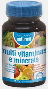 NATURMIL MULTIVITAMINAS E MINERAIS 60 CAPSULAS