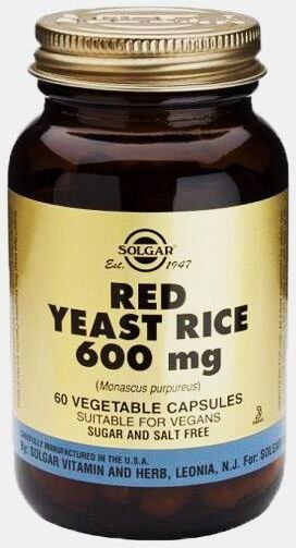 SOLGAR RED YEAST RICE 600mg 60 CAPSULAS SOLGAR