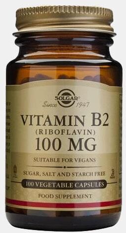 SOLGAR VITAMINA B2 100mg 100 CAPSULAS SOLGAR