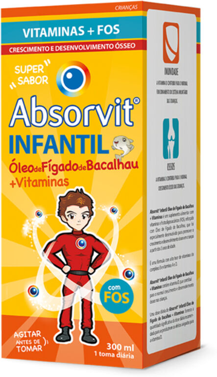 Absorvit Óleo de Fígado de Bacalhau + Vitaminas 300ml