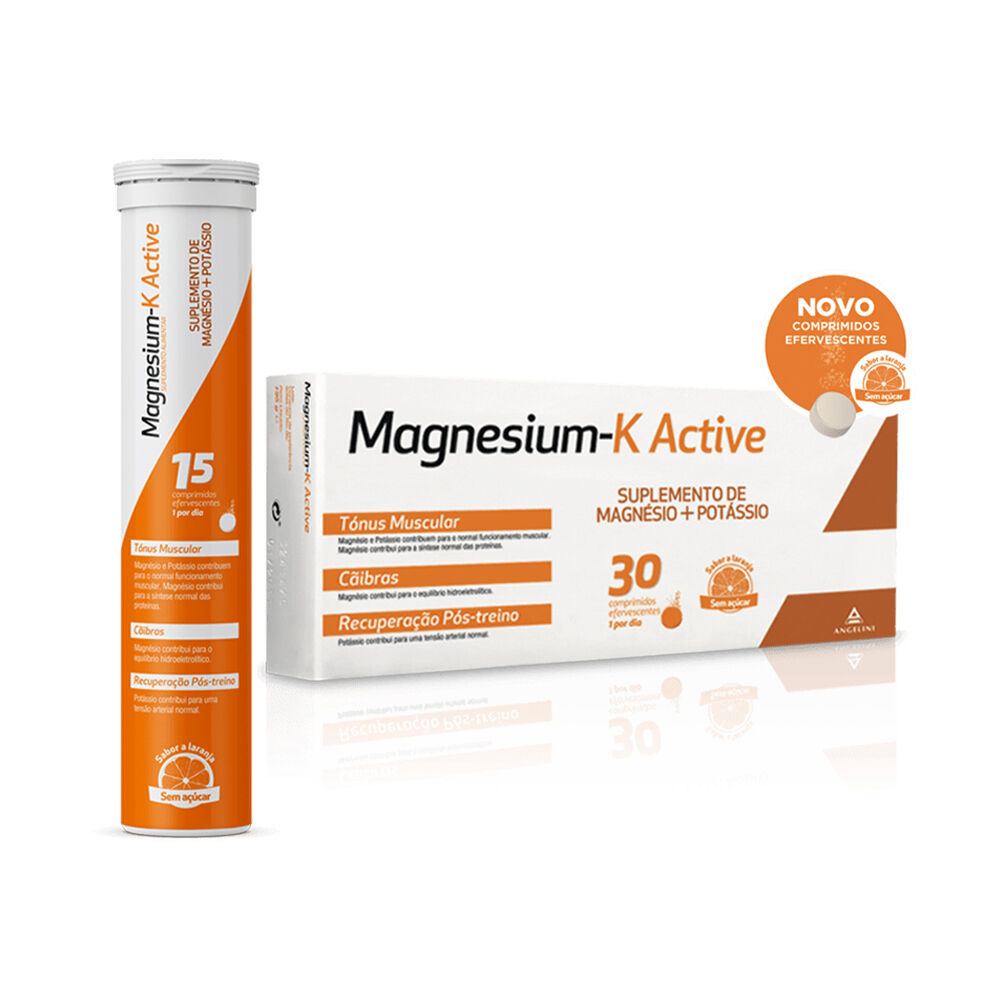 Angelini Magnesium-K Active 30 Comprimidos Efervescentes