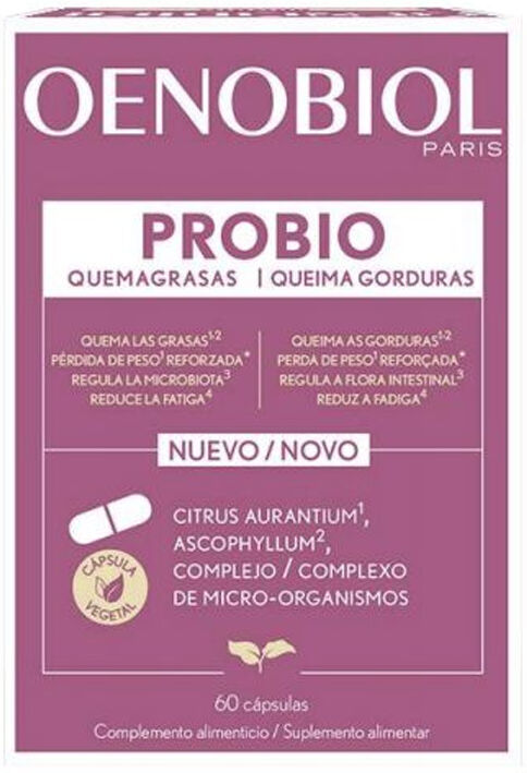 Oenobiol Probio Queima Gorduras 60 Cápsulas