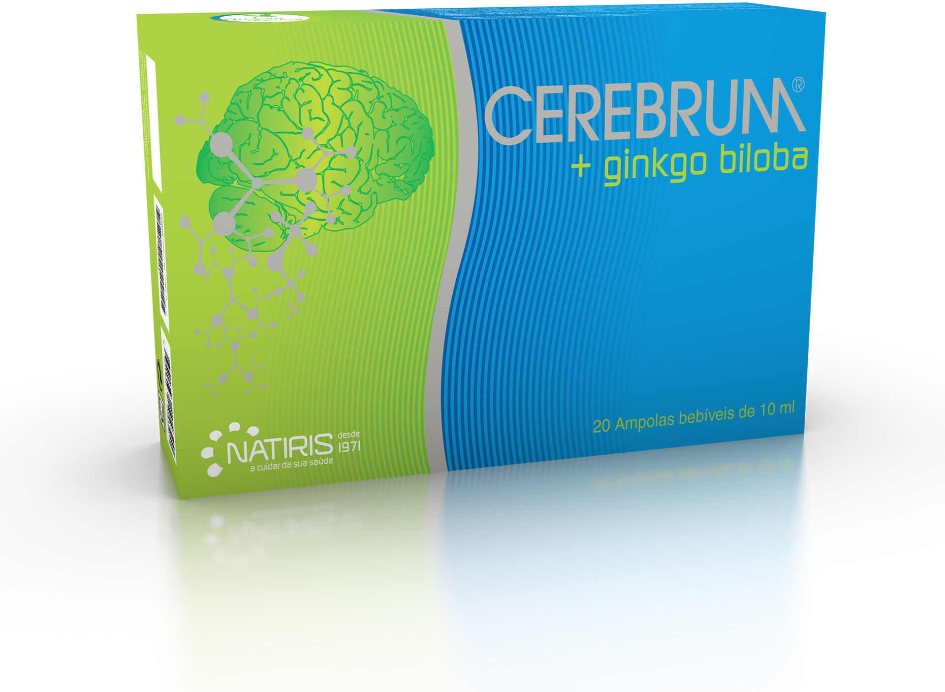 Cerebrum Ginkgo Biloba 20 Ampolas Bebíveis