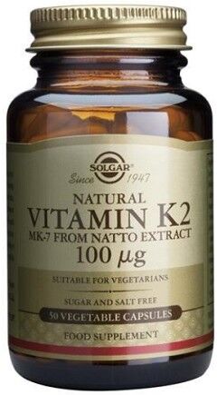 Solgar Vitamina k2 100 mcg 50 Cápsulas